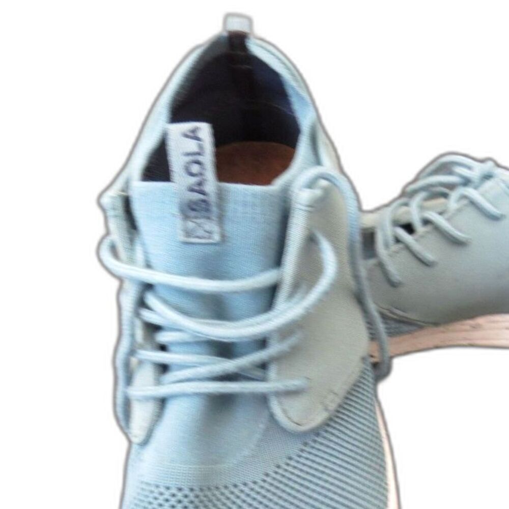 Saola Semnoz II Eco-Friendly Knit Sneaker Blue Women's Size 9.5 EUC - Picture 6 of 14